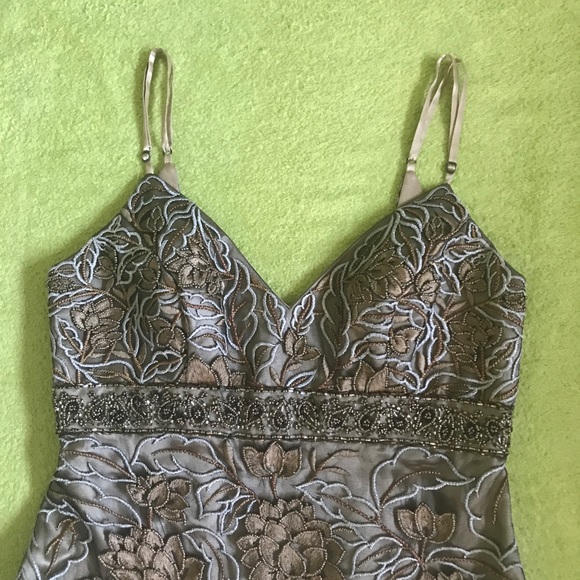 Sue Wong Nocturne embroidery beaded floral evening dress - Picture 3 of 10